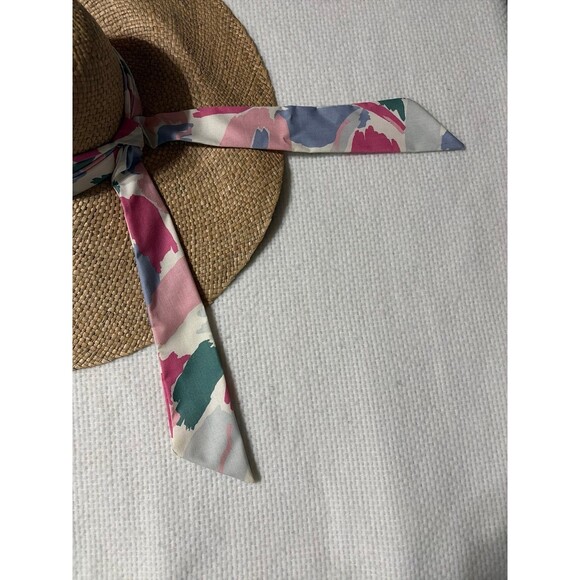 Vintage Laura Ashley Straw Hat | Made in Great Britain | Cottagecore Boho Sun Ha main image 5